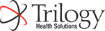 A closeup of the Trilogy Health Solutions logo